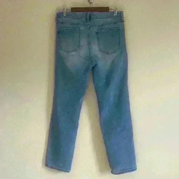 Rachel Roy High Rise Straight Leg Distressed Jean Size 14/32 - Picture 3 of 5